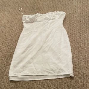 Sky to moon white medium strapless dress